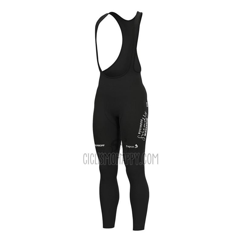 Bahrain Victorious Cycling Jersey Bib Tight 2023 Long Sleeve Red Black